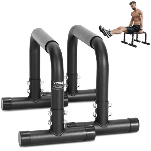 VEVOR Dip Bars, Heavy Duty Dip Stand Station 227 kg, Fitness Workout Dip Bar Station Parallette Push-Up Stand, Parallelle staven voor krachttraining, Thuisgym, Kantoor, Buiten
