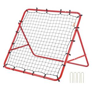 VEVOR Soccer Rebound Net Draagbare Rebounder Voetbal 48 x 48 mm, Rebounder Voetbal Ijzeren Buis & PE Net Kinderen & Tieners Voetbaldoel Rebounder Kicker voor Voetbaltraining