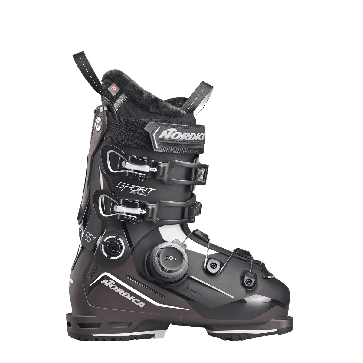 Nordica Sportmachine 3 95w BOA GW HV skischoenen zwart/paars dames, 24.5