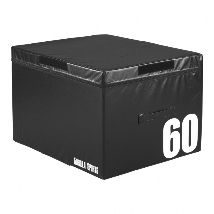 Gorilla Sports Zachte plyobox zwart 60 cm