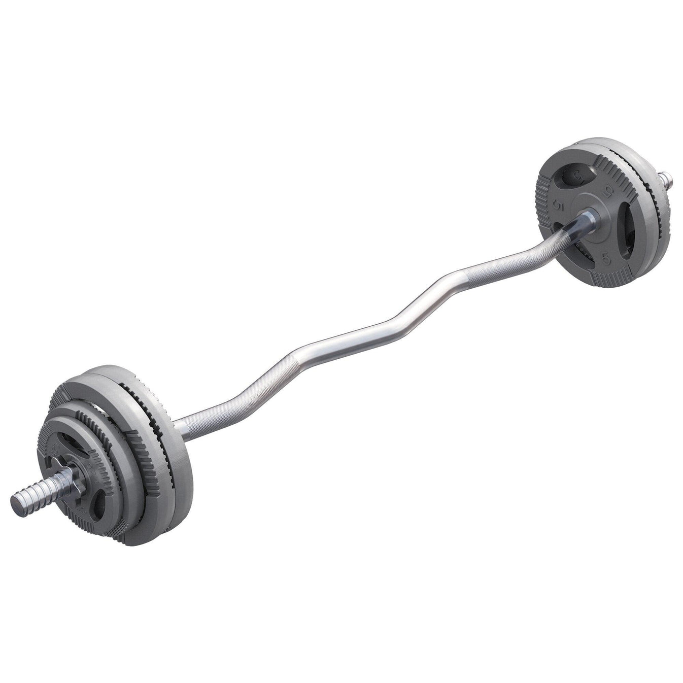 Gorilla Sports EZ Curlset 35 kg Gripper Gietijzer