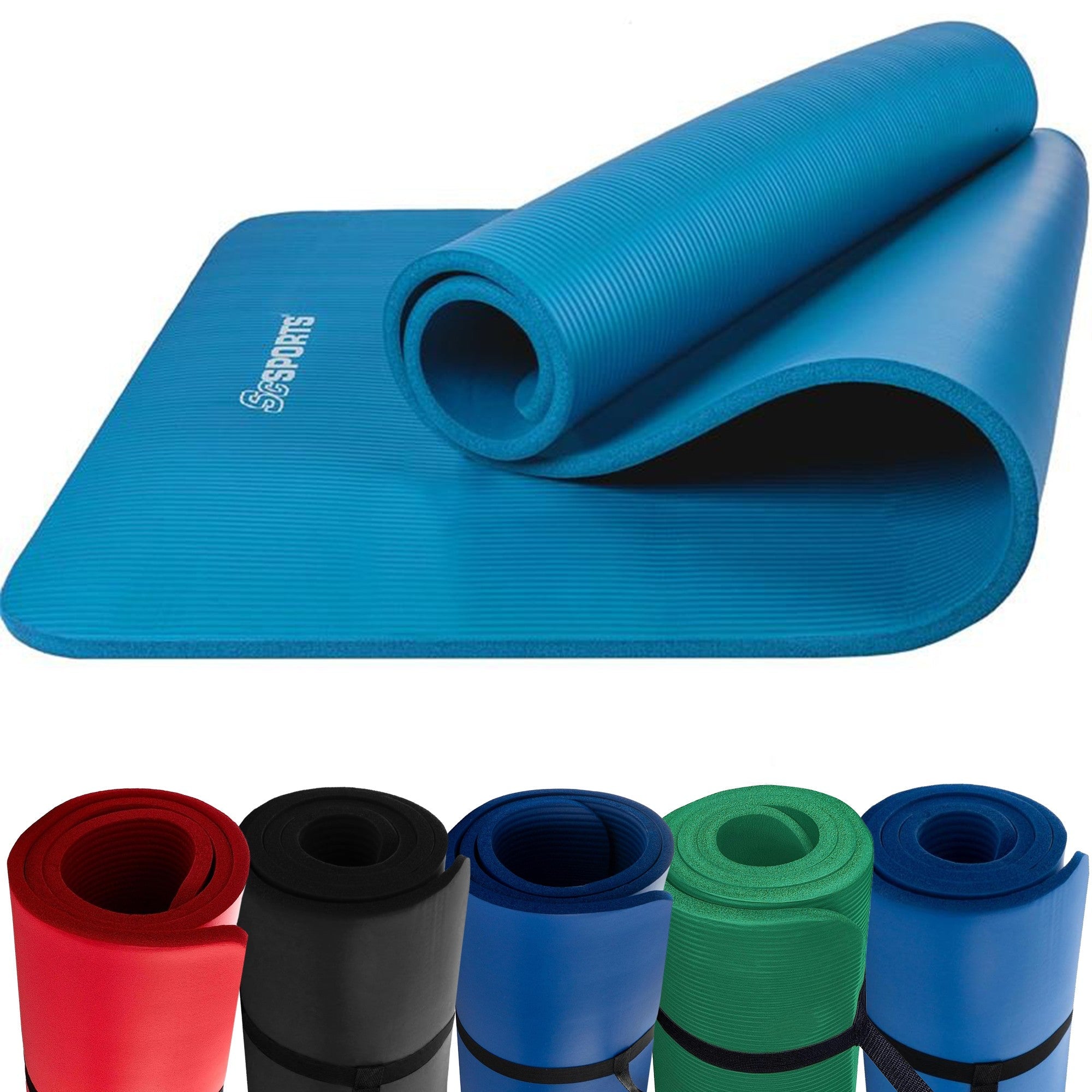 Gorilla Sports ScSPORTS Yogamat 190 x 80 x 1,5 cm - Licht blauw