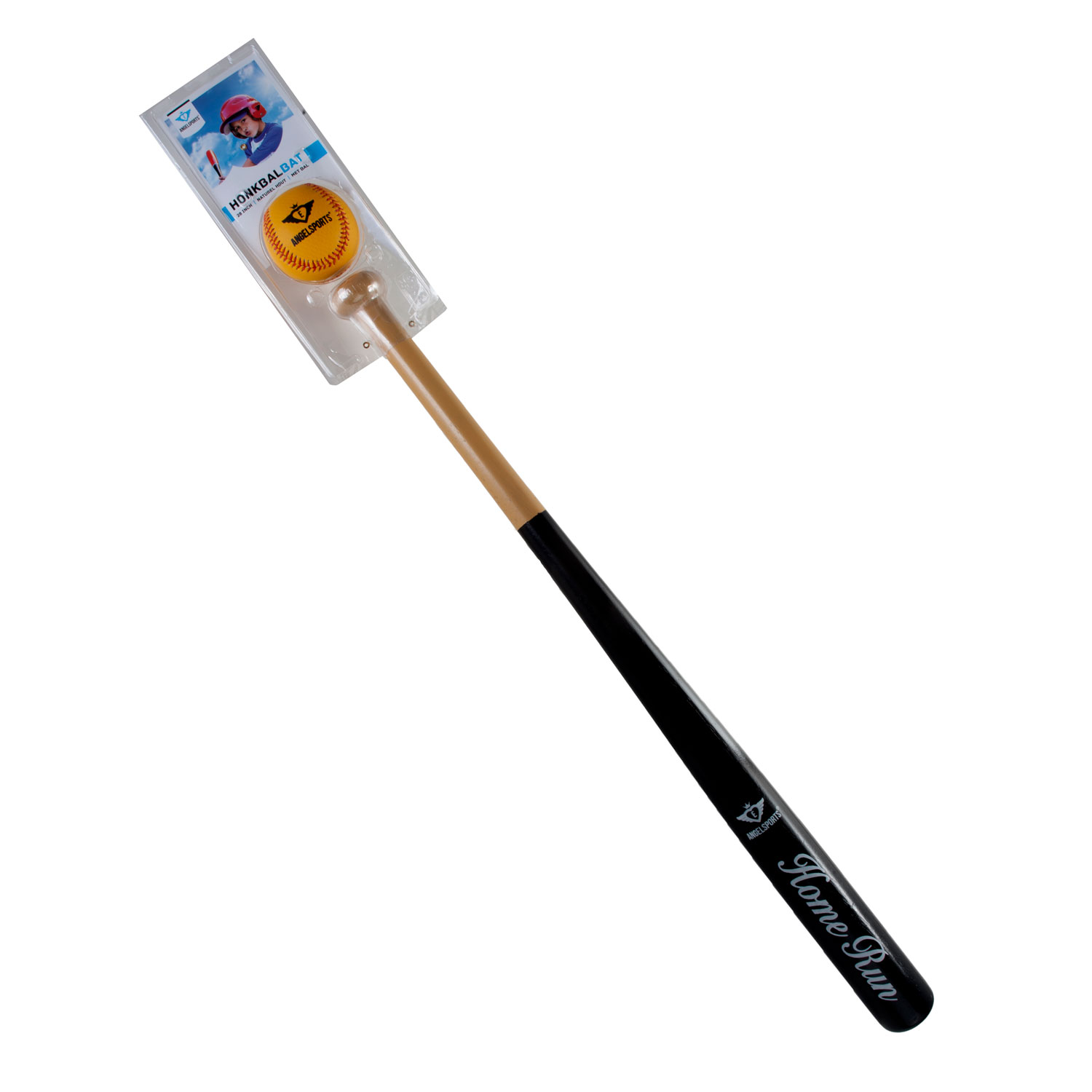 Honkbalbat 66cm met bal