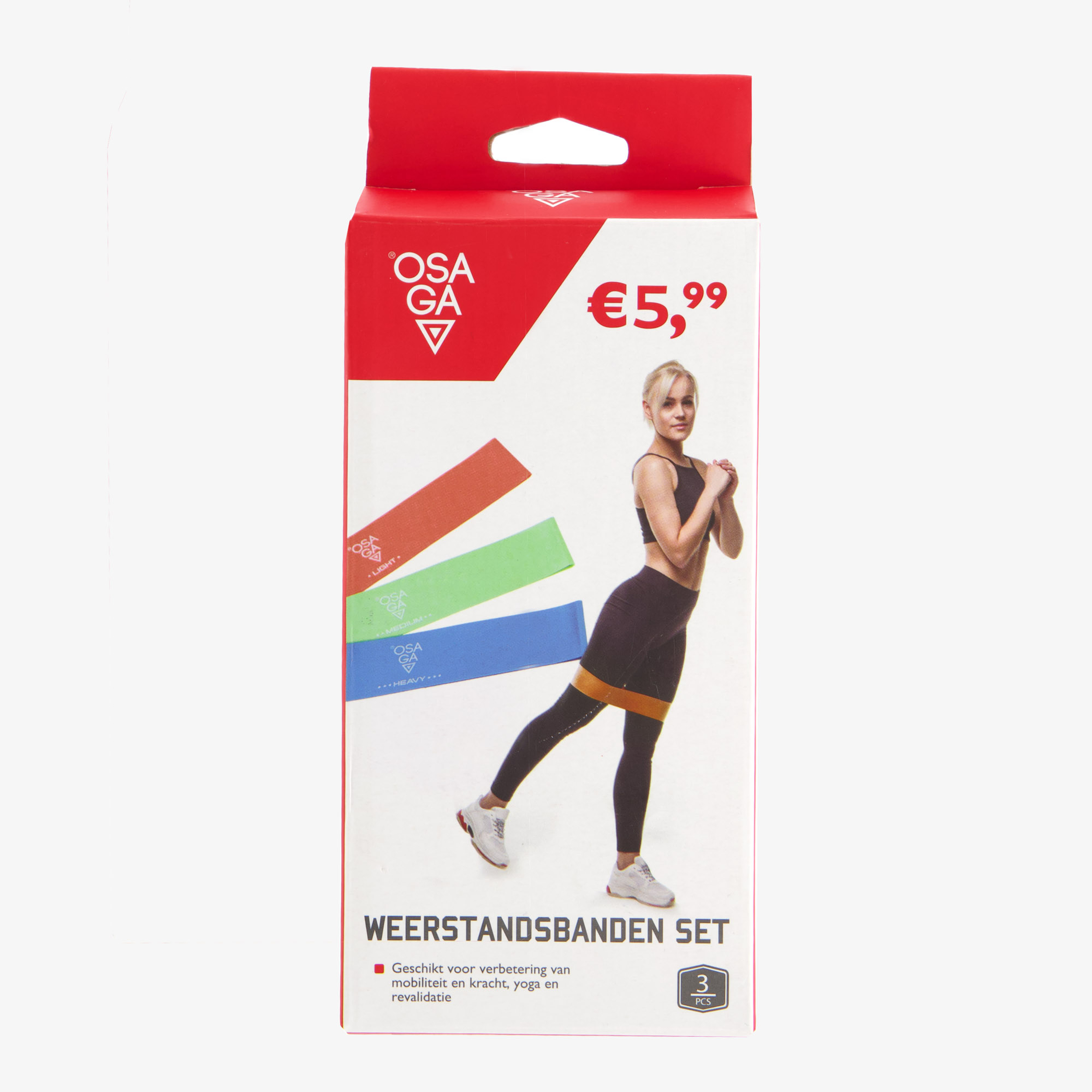 Osaga set van 3 mini weerstandsbanden