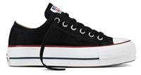 Converse Chuck Taylor All Star Lift Canvas Low Top Women's, Zwart