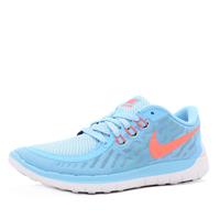 Nike free 5.0 blauwe dames sneaker