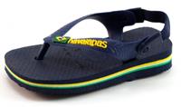 Stoute-schoenen.nl Havaianas slippers Baby Brasil logo Blauw HAV01