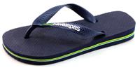 Stoute-schoenen.nl Havaianas slippers Kids Brasil logo Blauw HAV15