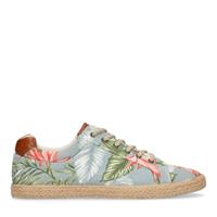 Sacha Blauwe sneakers met bloemenprint - blauw