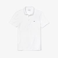 Lacoste Poloshirt, uni, Logo-Stitching, Slim Fit, für Herren, weiß
