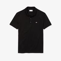 Lacoste Poloshirt, uni, Logo-Stitching, Slim Fit, für Herren, schwarz