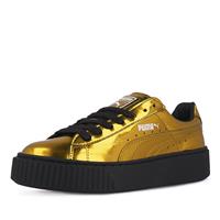 puma basket platform sneaker goud