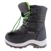 Playshoes snowboots met koord junior grijs/groen maat 26/27