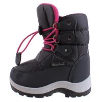 Playshoes snowboots met koord junior grijs/roze maat 26/27