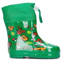 Playshoes rubberen laarzen bosdieren bekleed met groene laarzen