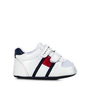 Tommy Hilfiger Velcro baby sneaker 301 white/blue wit