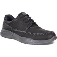 ecco Schnürschuhe, Leder, Wechselfußbett, für Herren, schwarz