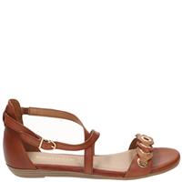 Tamaris Sandalen, Schnalle, Applikation, für Damen, 368brandy