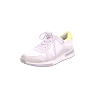 Paul Green Damen Sneaker, grau/weiß/gelb, 37,5, ecru