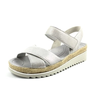 Gabor Damen Sandalette, weiß/silber