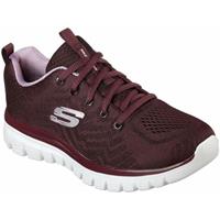 Skechers Sneaker "Graceful Get Connected", Knit-Optik, für Damen, bordeaux