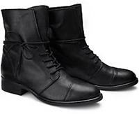 COX , Schnür-Boots in schwarz, Boots für Damen