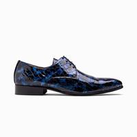 Paulo Bellini Dress Shoe Carbonia Croco Lack Blue