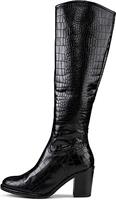 Belmondo , Kroko-Stiefel in schwarz, Stiefel für Damen