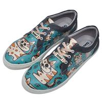 Dogo Shoes DOGO Cord Tabby Cats Sneakers Low türkis Damen 