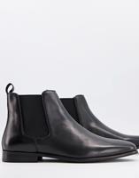 Walk London Men's Alfie Leather Chelsea Boots - Black - UK 10
