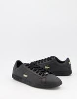 Lacoste Herren-Sneakers GRADUATE aus Leder und Synthetik - BLACK / BLACK 