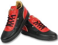 Cash Money  Sneaker Sneaker High Luxury Black Red
