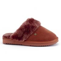 Warmbat Pantoffel women flurry suede rooibos