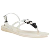 Karl Lagerfeld Elly Ikonik Transparent Thong Sandals