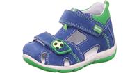 Superfit Baby Sandalen WMS Weite M4 , Fußball blau/grün Gr. 19 Jungen Baby