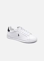 Polo Ralph Lauren Heritage Court - Leren sneakers in wit met zwart logo