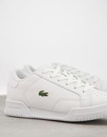 Lacoste Damen-Sneakers TWIN SERVE aus Leder mit Schalensohle - WHITE/WHITE 
