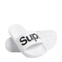 Superdry Sport Classic Pool Slide badslippers wit