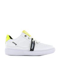 Shoesme MU21S020-C leren sneakers wit/geel