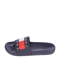 Tommy Jeans Flag Pool Slide badslippers donkerblauw