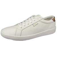 Keds Damen Low Sneaker Ace WH57103 Weiß  Metal White Rose Leder Sneakers Low weiß Damen 