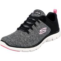 Skechers, Flex Appeal 4.0 - Brilliant View - 149307 Bkpk - Sportlicher Schnürschuh in mittelgrau, Schnürschuhe für Damen