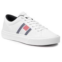 Tommy Hilfiger Lightweight Stripes Knit Sneaker FM0FM03400 White YBR