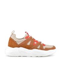 PS Poelman Year suède chunky sneakers bruin/multi