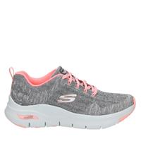 skechers Arch Fit Comfy Wave Gray Pink Wandelsneakers Dames