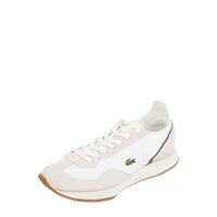 Lacoste Damen-Sneakers MATCH BREAK aus Textil und Veloursleder - Off White & Dark Green 