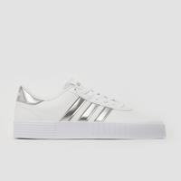 adidas Sneakers "Court Bold", Skater-Style, bequem, für Damen, weiß / silber