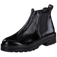 Paul Green Knautschlack Black Chelsea Boots schwarz Damen 