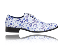 Lureaux Blue Flowerbed -  - Handgemaakte Nette Schoenen Voor Heren