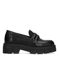 Sacha Zwarte loafers met chunky zool  - zwart